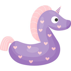 Rubber swimming unicorn