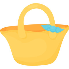 Beach bag. Illustration