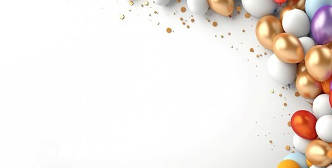 Celebration mockup banner. Generate Ai