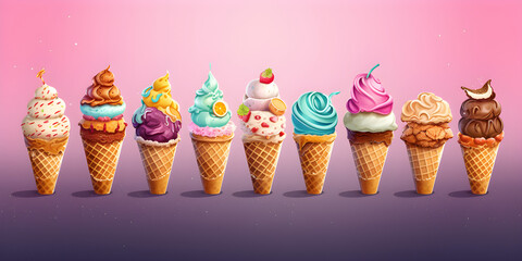 Ice cream cone mix flavor.