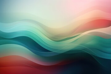 Obraz premium Abstract creative multicolored background blurred with curves, Generative ai
