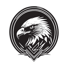 This is a Eagle Vector Silhouette, Eagle Vector Clipart, eagle Logo Concept.