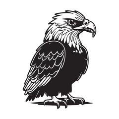 This is a Eagle Vector Silhouette, Eagle Vector Clipart, eagle Logo Concept.