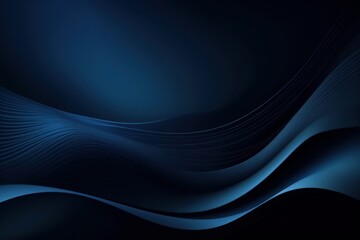 Abstract luxury gradient smooth dark blue background, Generative ai