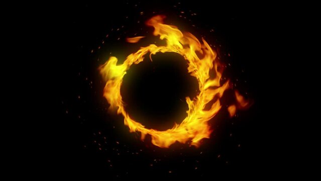 Fire Circle and Alpha Matte