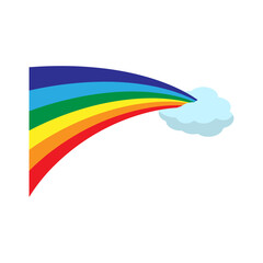 Rainbow and Cloud Element