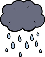 cartoon cloud raining