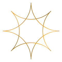 Luxury Mandala Gold Transparent Background