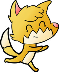 cartoon friendly fox