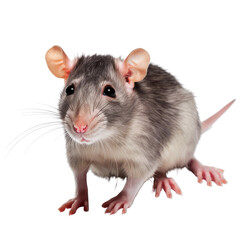 a rat isolated on transparent background cutout
