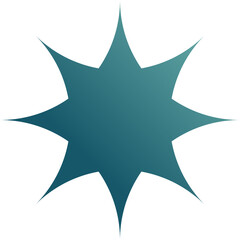 Star Icon On Transparent Background