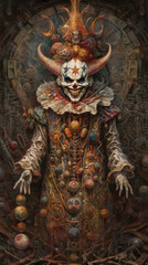 horror clown from the future Generative AI