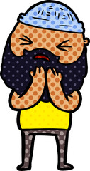 cartoon man with beard