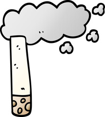vector gradient illustration cartoon cigarette