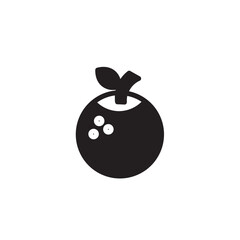 Fruit Chinese Mandarin Solid Icon