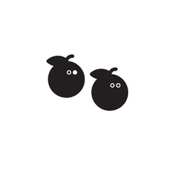 Fruit Mandarin Orange Solid Icon