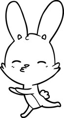 curious bunny cartoon