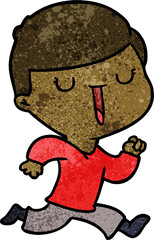 cartoon happy boy