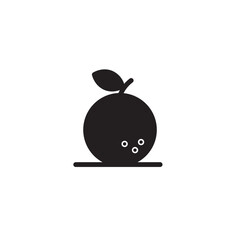 Orange Bowl Fruit Solid Icon