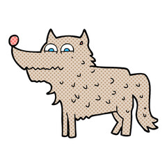 freehand drawn cartoon dog