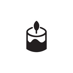 Candle Spa Lamp Solid Icon