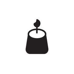 Aroma Candle Scent Solid Icon