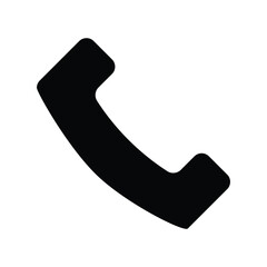 black phone glyph  icon vector