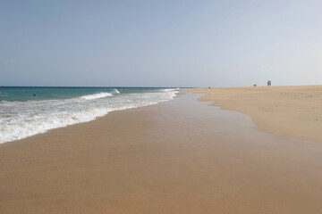 Jandia Playa beach at Fuerteventura island, Canaries, Spain.