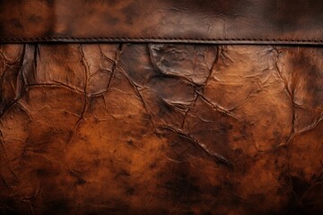 Aged leather texture background, Generative ai