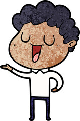 laughing cartoon man