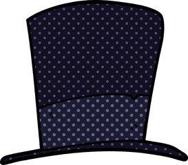 cartoon doodle top hat