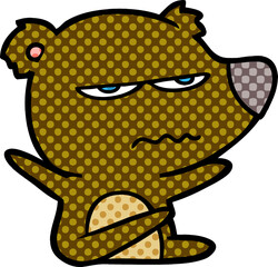 angry bear cartoon