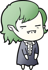 cartoon undead vampire girl