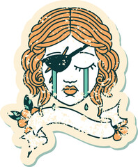 Retro Tattoo Style human rogue character face