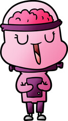 happy cartoon robot