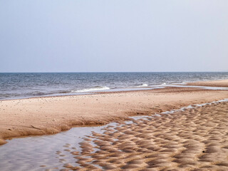 Baltic sea coast at sunny day.