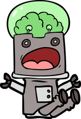 cartoon robot
