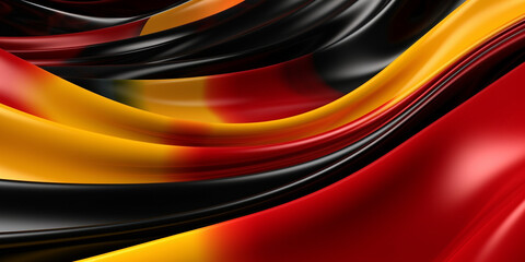 Deutschland Fahne abstrakt kunstvoll gemustert, ai generativ