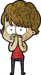 cartoon woman