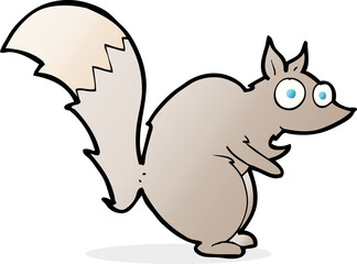  funny startled squirrel cartoon