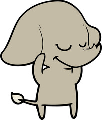 cartoon smiling elephant