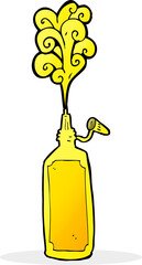 cartoon mustard bottle