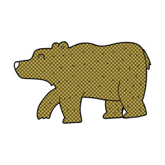 freehand drawn cartoon bear