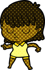 cartoon woman
