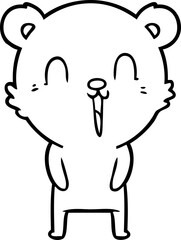 happy cartoon bear
