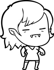 cartoon undead vampire girl