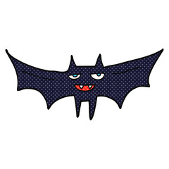 freehand drawn cartoon halloween bat