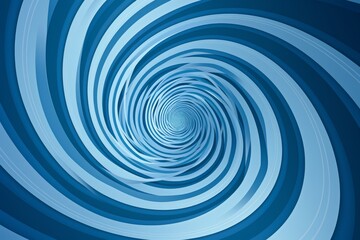 Abstract blue background with a spiral circle in the center, Generative ai