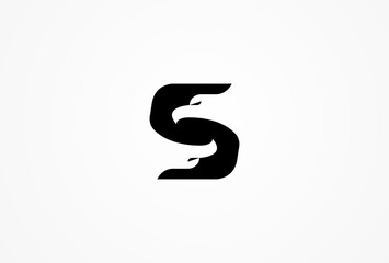 Letter S Eagle Logo, eagle logo template , vector illustration