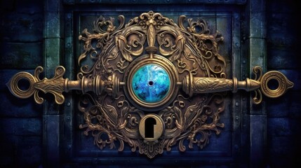 Within your grasp lies the key that unlocks hidden realms, a gateway to realms beyond the mundane. As the key fits into its destined lock, a world of magic, enchantment. Generated by AI.